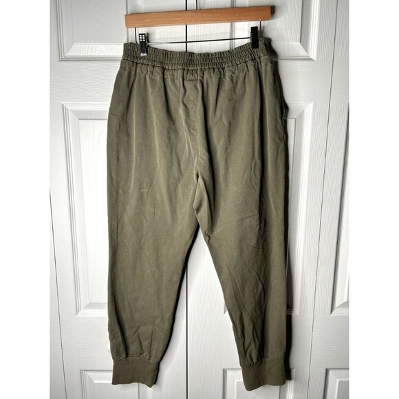 Kinly Green High Waisted Drawstring Waist Jogger Pants Women's Size Large L - Picture 11 of 12